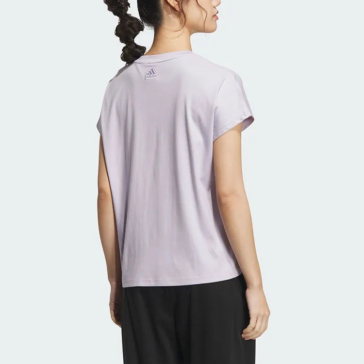 Adidas Raglan Sleeve T Shirt Women's Purple-3