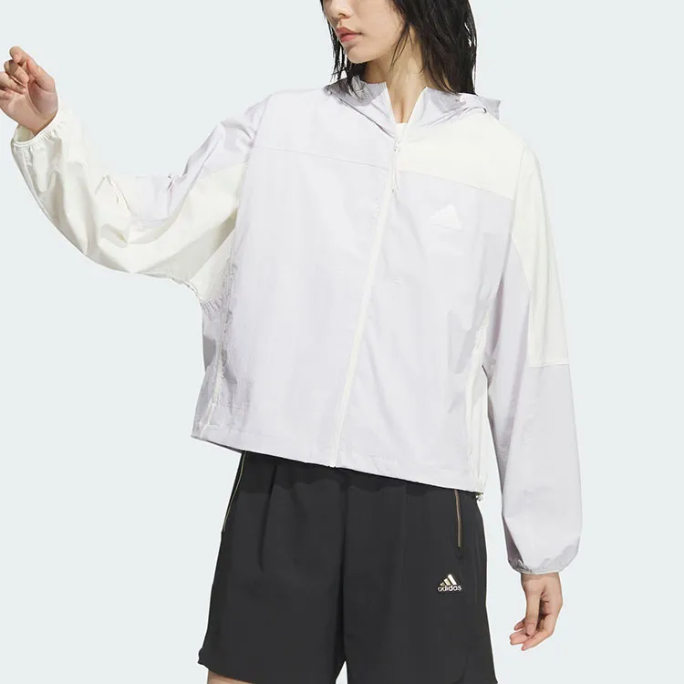 Adidas LIGHTWEIGHT COLOURBLOCK JACKET Jackets Coats Women's Jade White-1