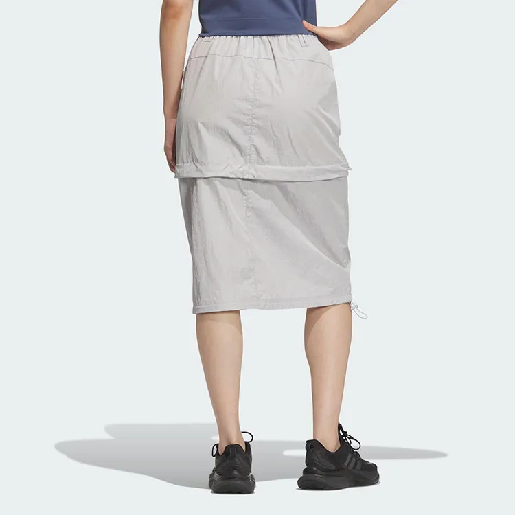 Adidas FUSTL SKIRT Casual Long Skirts Women's Light Gray-2