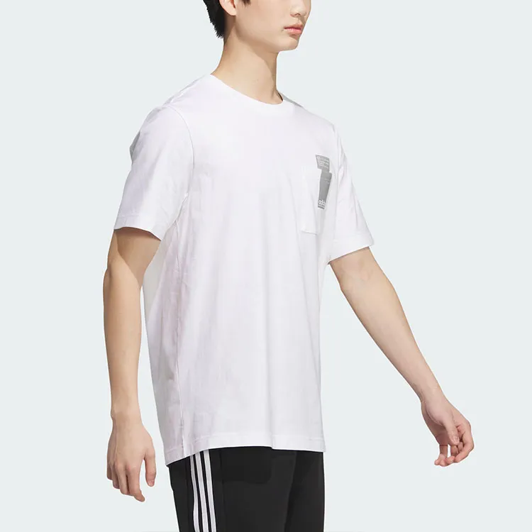 Adidas SMALL LINEAR LOGO POCKET T SHIRT-1