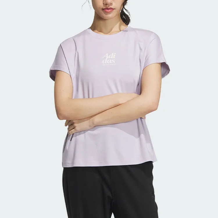 Adidas Raglan Sleeve T Shirt Women's Purple-1