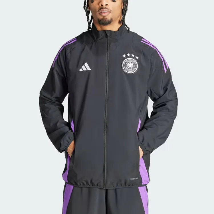 Adidas GERMANY TIRO 24 COMPETITION PRESENTATION TRACK TOP Soccer Jerseys Germany Men's Black-4