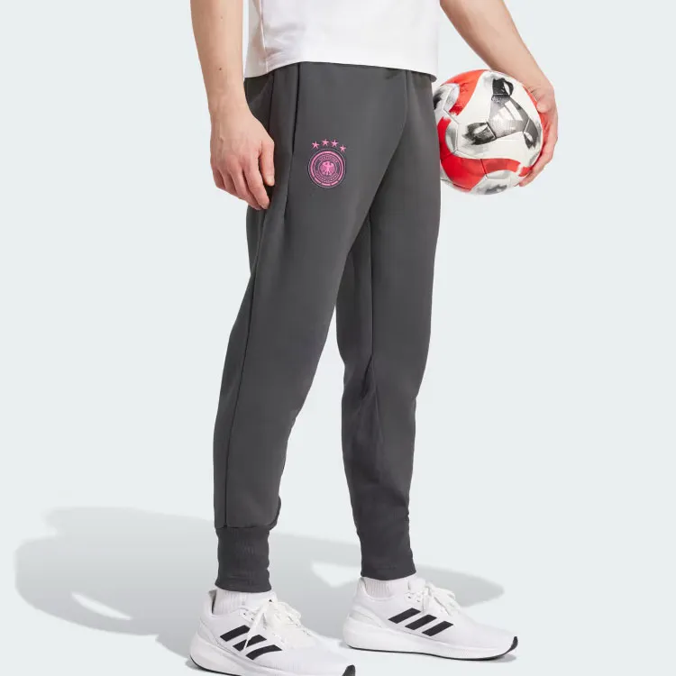 Adidas GERMANY TRAVEL TRACKSUIT BOTTOMS Knitted Sports Pants Men's Gray-1