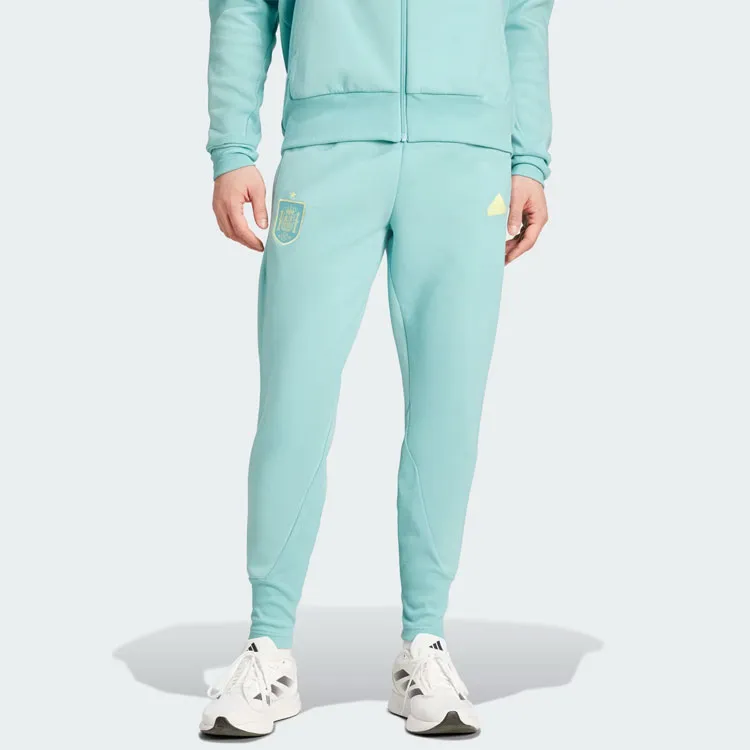 Adidas SPAIN TRAVEL TRACKSUIT BOTTOMS Knitted Sports Pants Men's Mint-2
