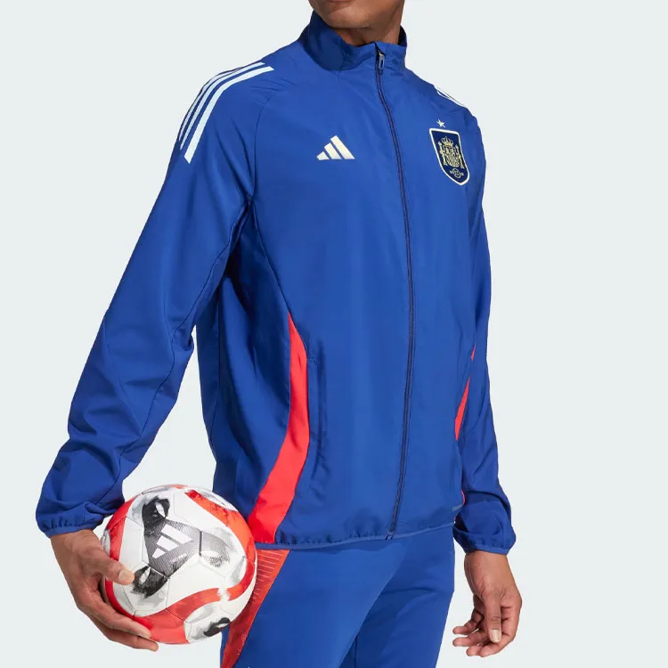 Adidas SPAIN TIRO 24 COMPETITION PRESENTATION TRACK TOP Soccer Jerseys Men's Victory Blue-2