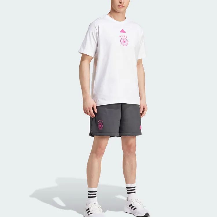 Adidas GERMANY TRAVEL SHORTS Soccer Bottoms Men's Carbon-4