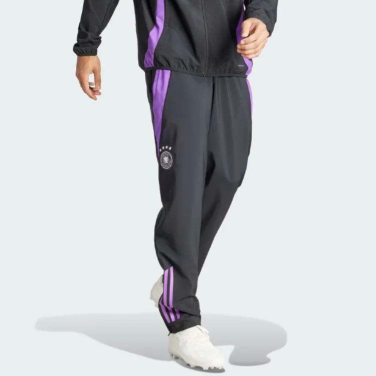 Adidas GERMANY TIRO 24 COMPETITION PRESENTATION TRACKSUIT BOTTOMS Knitted Sports Pants Men's Black-3
