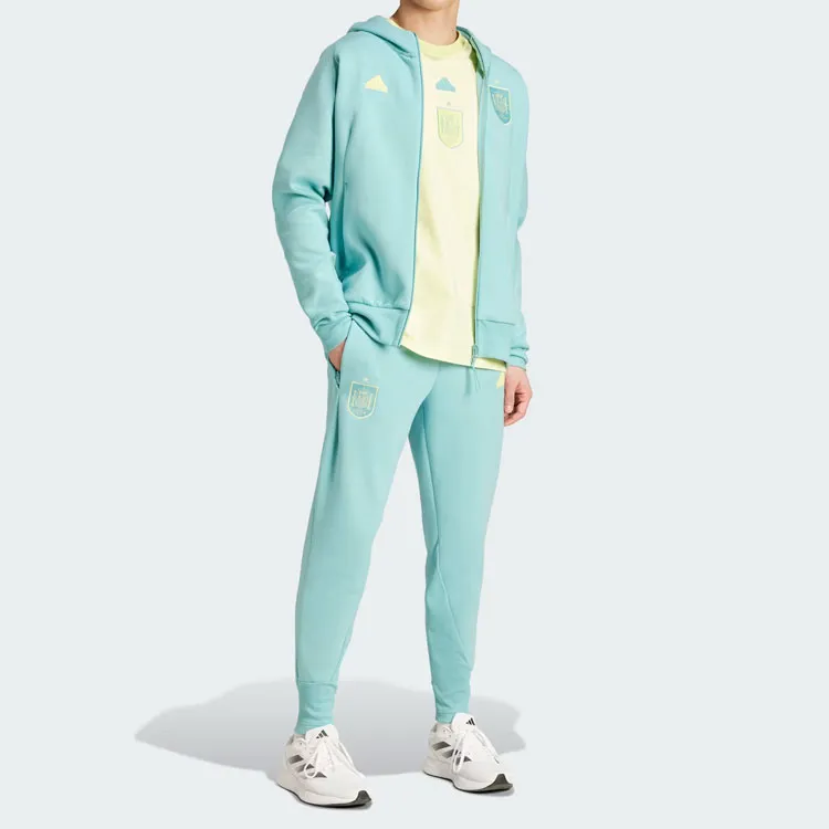 Adidas SPAIN TRAVEL TRACKSUIT BOTTOMS Knitted Sports Pants Men's Mint-4