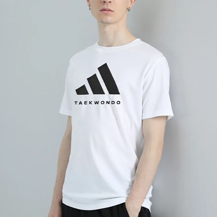Adidas T Shirt Unisex White Black-2