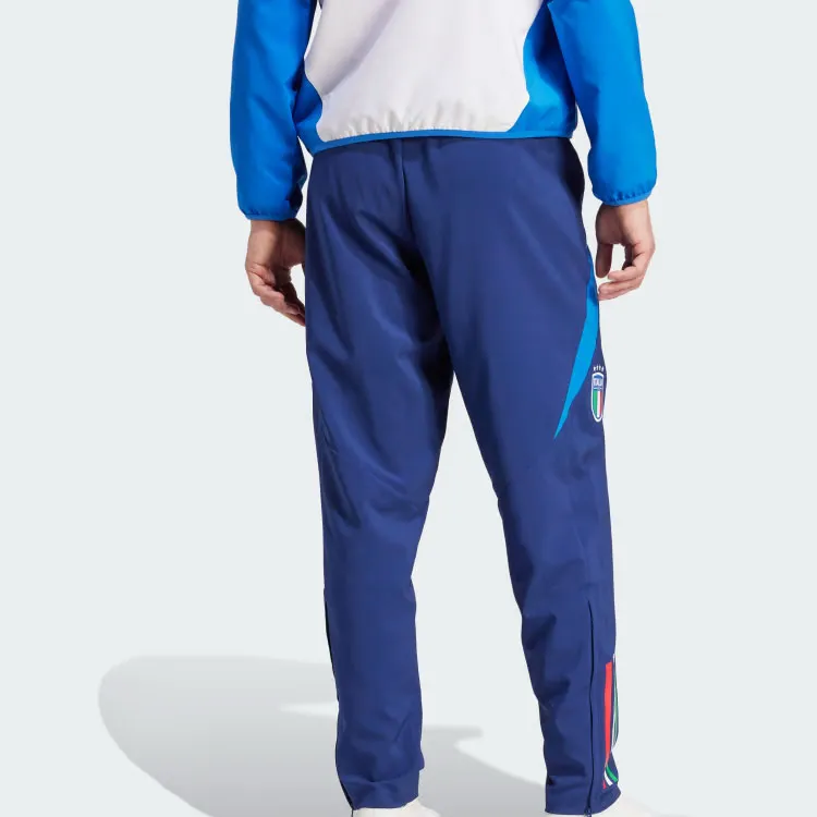 Adidas ITALY TIRO 24 COMPETITION PRESENTATION TRACKSUIT BOTTOMS Knitted Sweatpants Men's Blue-2
