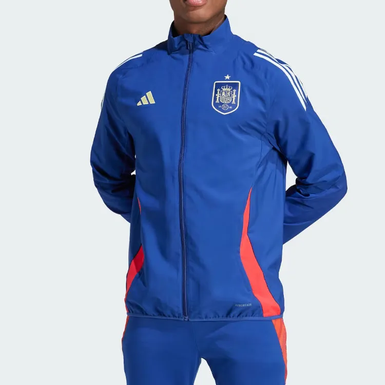 Adidas SPAIN TIRO 24 COMPETITION PRESENTATION TRACK TOP Soccer Jerseys Men's Victory Blue-1