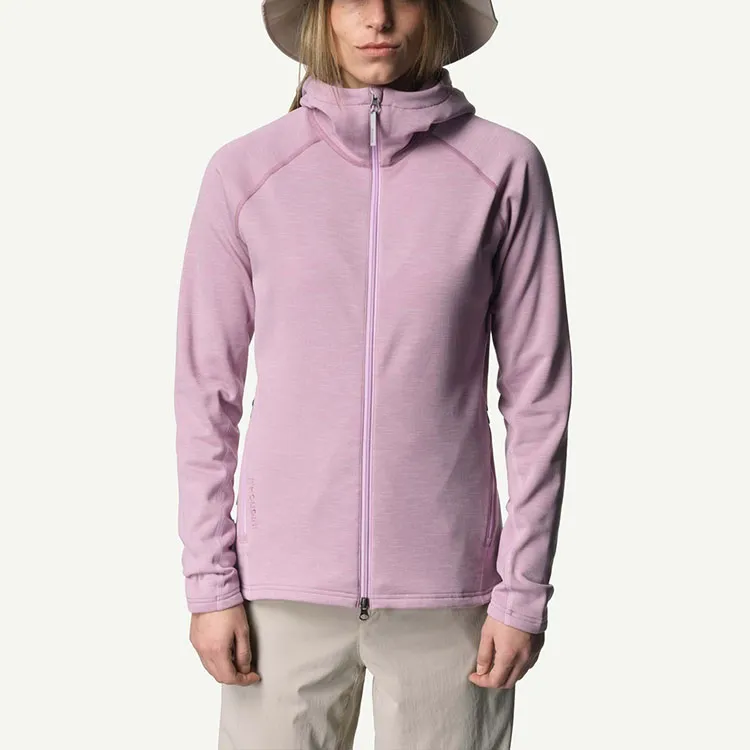 Houdini W's Outright Houdi Jackets Coats Women's Gray Pink-1