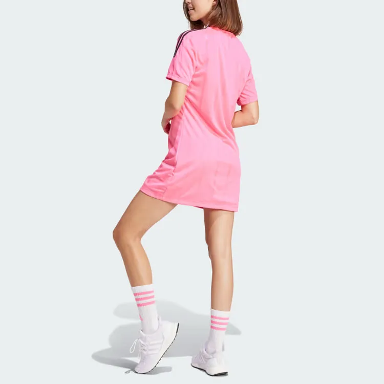 Adidas TIRO SUMMER TEE DRESS Short-Sleeved Dresses Women's Transparent Pink-2