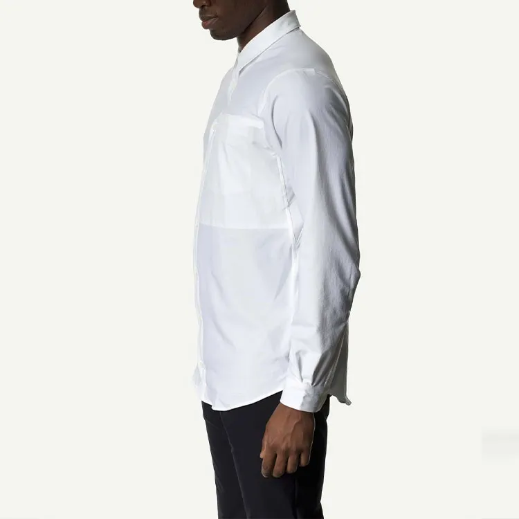 Houdini M's Longsleeve Shirt Shirt Men's Pink And White-4
