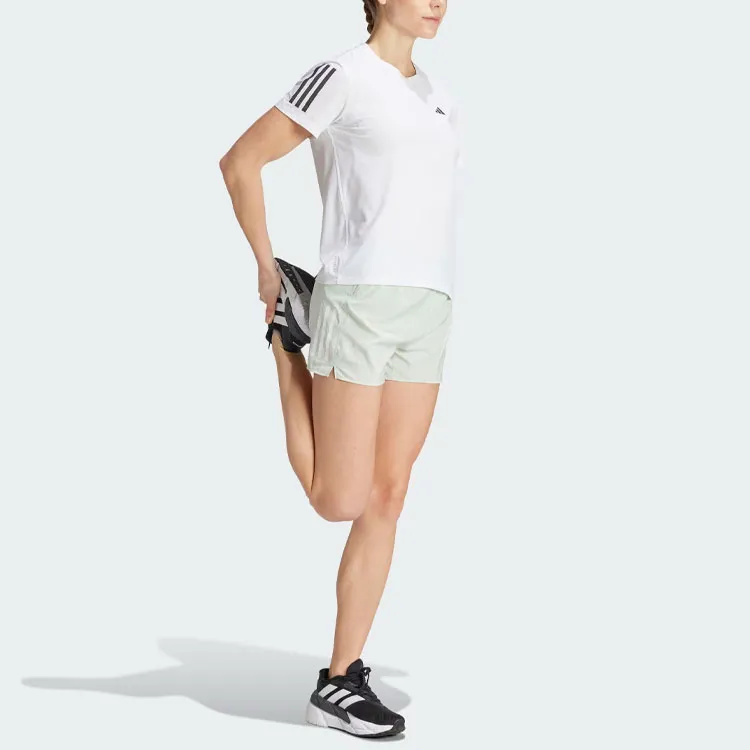 Adidas OWN THE RUN SHORTS Casual Shorts Women's Linen Green-1