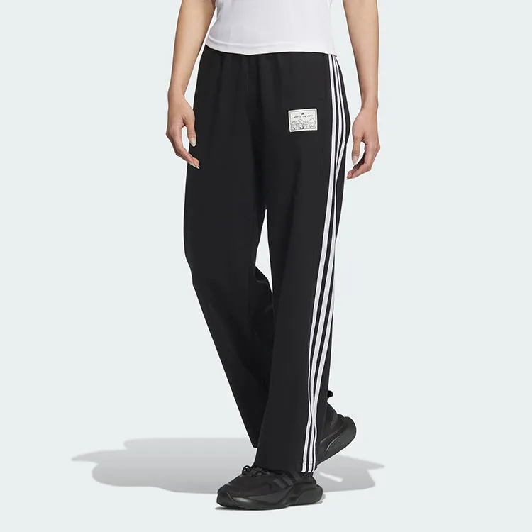 Adidas GRAPHIC KNIT JOGGERS Casual Pants Women's Black-1