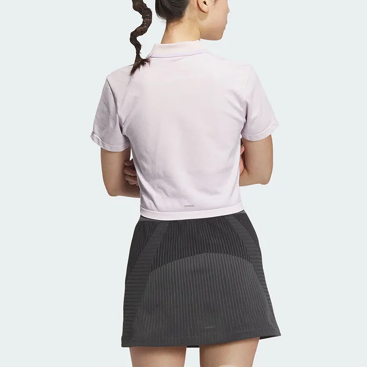 Adidas SEAMLESS POLO SHIRT Polo Shirt Women's Purple Pink-2