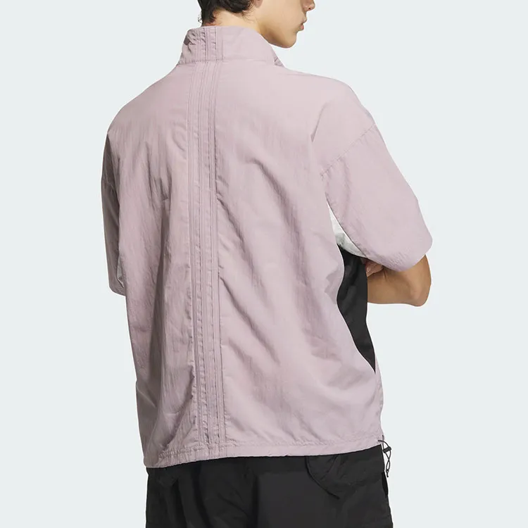 Adidas SS24 FUTURE STYLE WOVEN SHIRT Men's Purple Pink-2