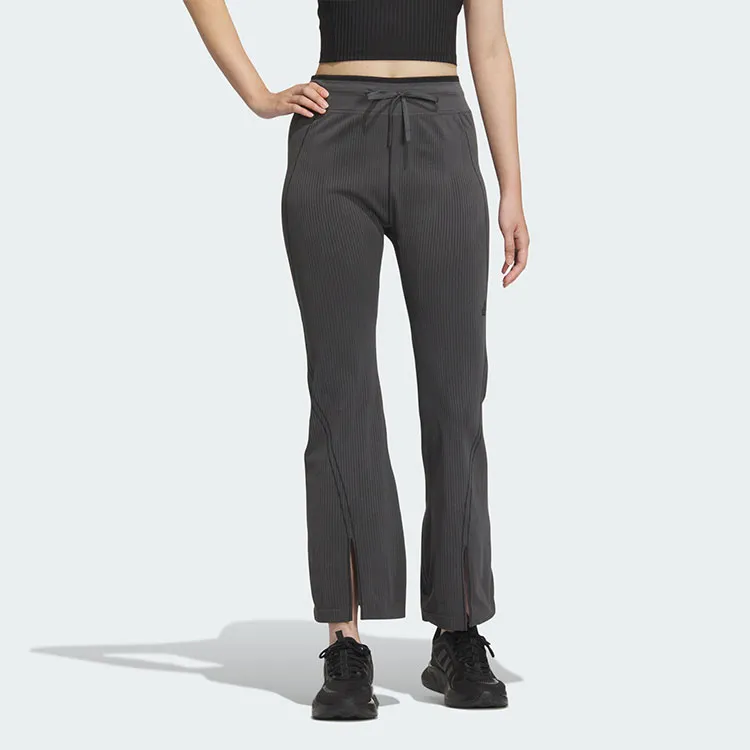 Adidas SEAMLESS FLARE JOGGERS Casual Pants Women's Dark Gray-1