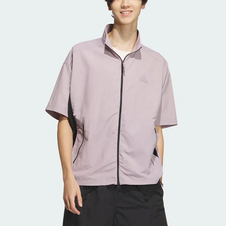 Adidas SS24 FUTURE STYLE WOVEN SHIRT Men's Purple Pink-1