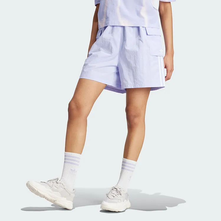 Adidas Originals 3 Stripes Cargo Track Shorts-2
