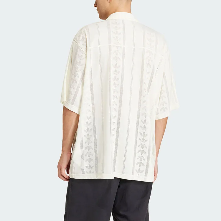 Adidas Originals FASHION MESH SHIRT Shirt Men's Ivory White-3