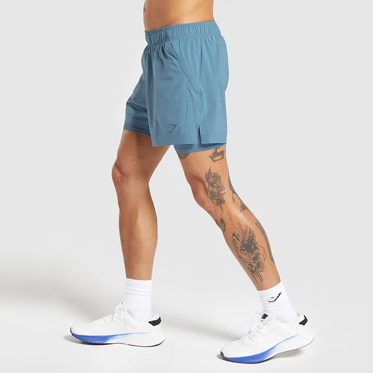GYMSHARK SPORT 5' 2 IN 1 SHORTS Casual Shorts Men's Blue-3
