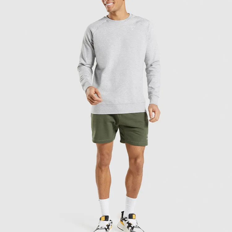 GYMSHARK CREST SWEATSHIRT Sweatshirt Men's Light Gray-2