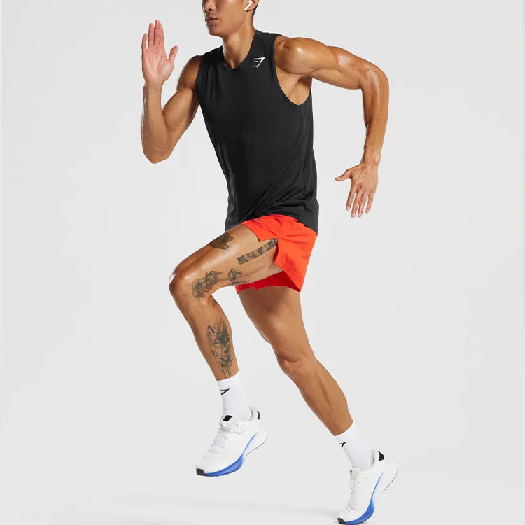 GYMSHARK RUN SPORT 3' SHORTS Casual Shorts Men's Electric Orange-2