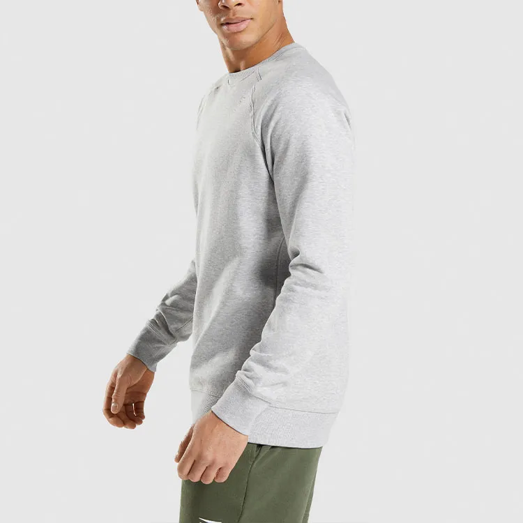 GYMSHARK CREST SWEATSHIRT Sweatshirt Men's Light Gray-3