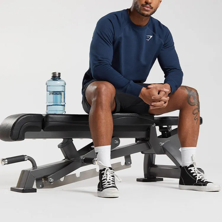 GYMSHARK CREST SWEATSHIRT Sweatshirt Men's Marine Blue-2
