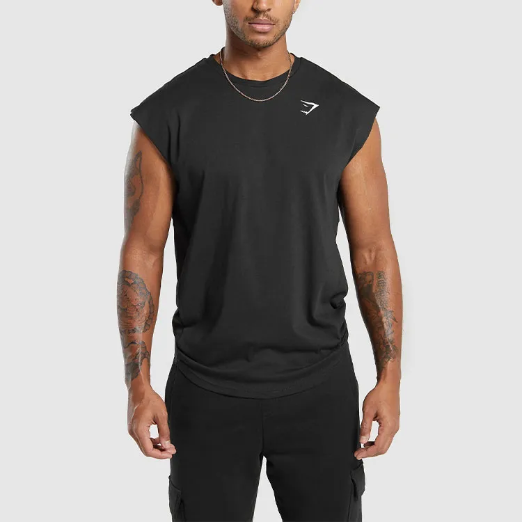 GYMSHARK Tank Tops Men Black-5