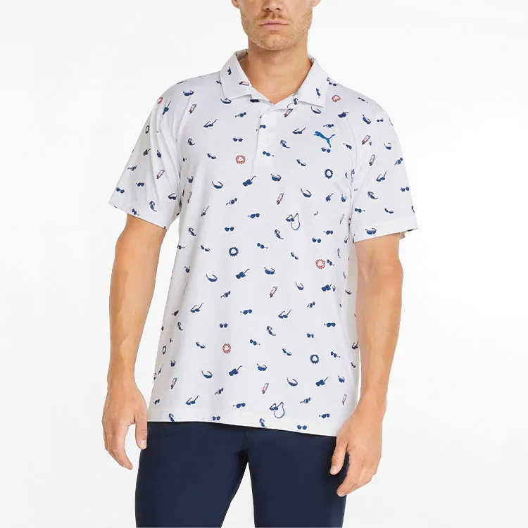 PUMA MATTR Polo Shirt Men's White-2