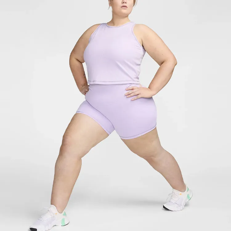 Nike One Fitted Women's Dri-FIT Ribbed Tank Top Plus Size-2