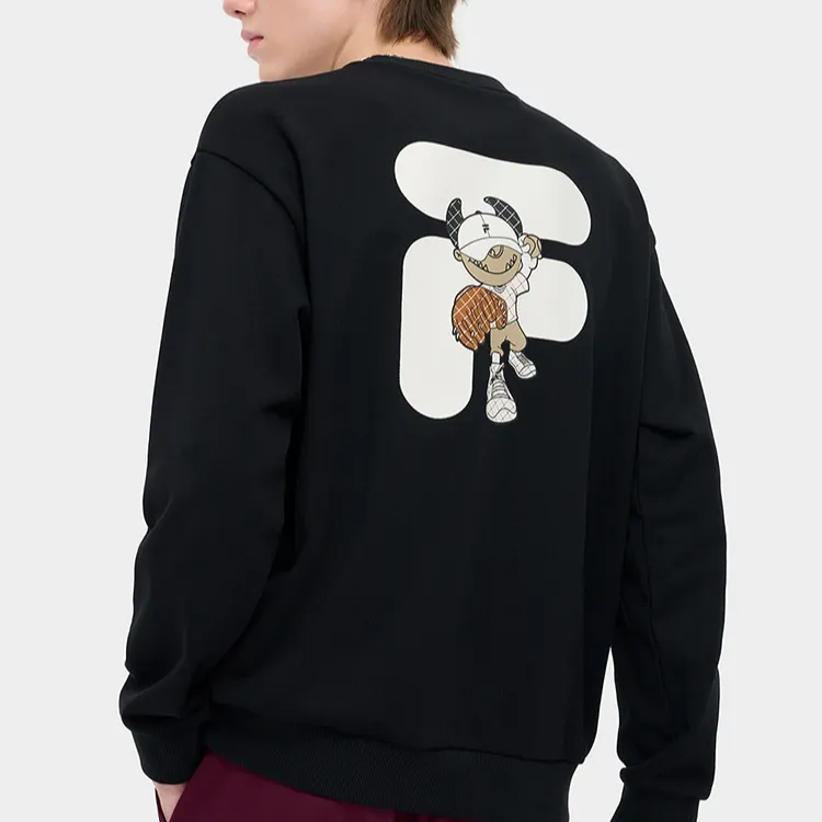 FILA FUSION Sweatshirt Unisex Jet Black-4
