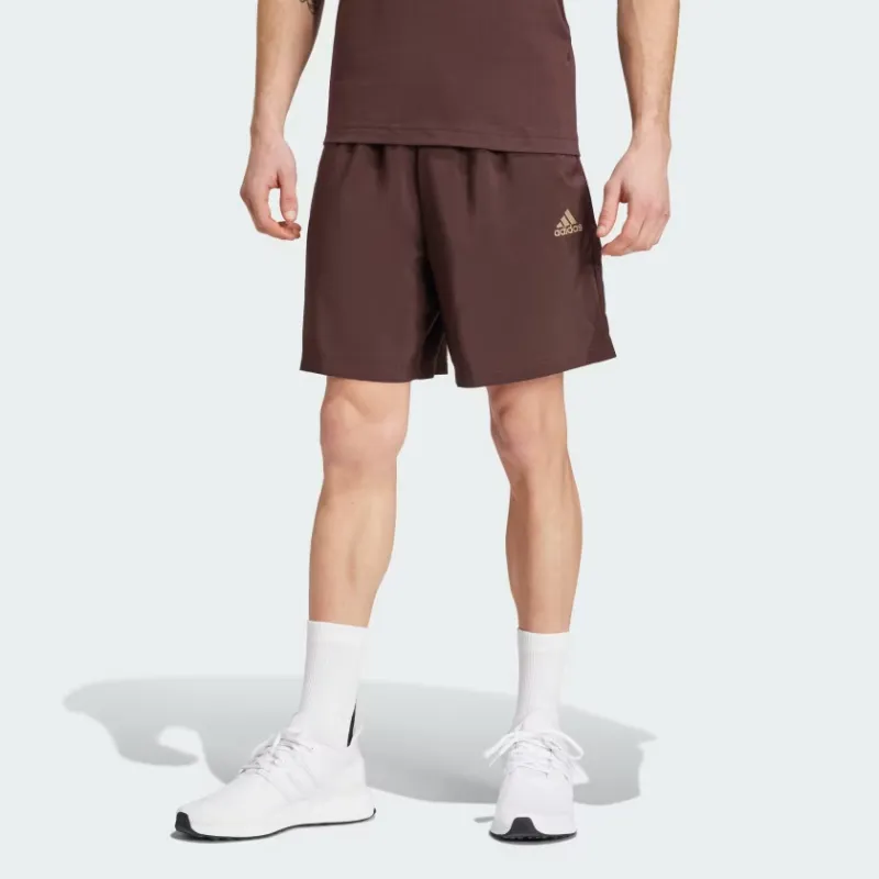 Adidas Aeroready Essentials Chelsea Small Shorts Casual Shorts Men's Shadow Brown-1
