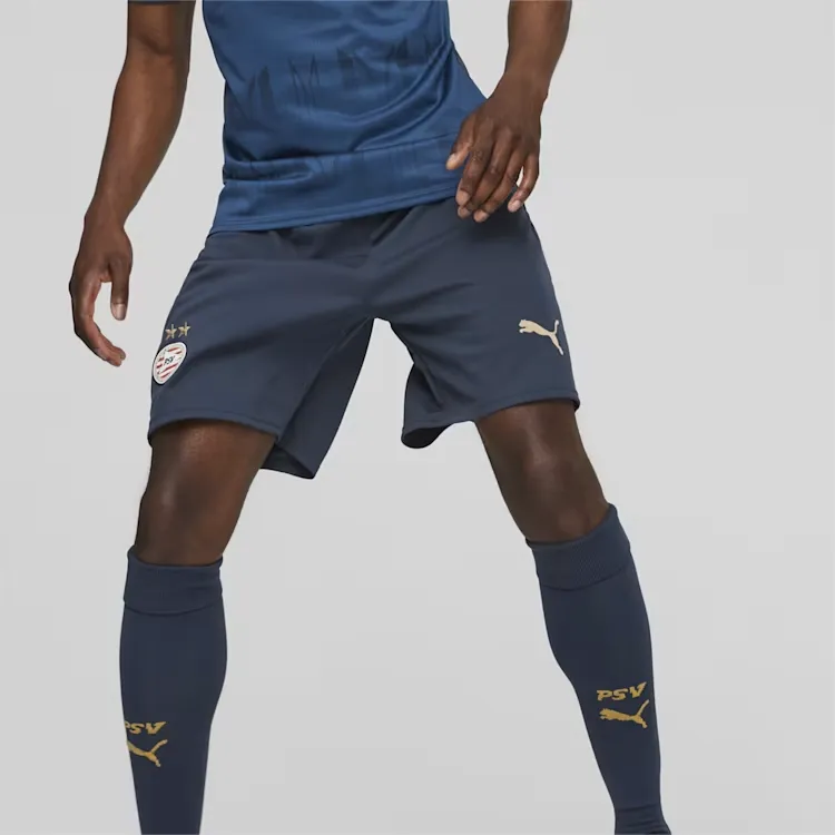 PUMA PSV Eindhoven 23/24 Football Shorts Soccer Bottoms Men's Night Blue-2