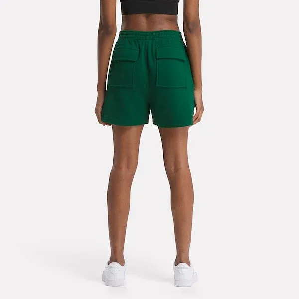 Reebok Classics Archive Essentials Small Logo Short Casual Shorts Women's Dark Green-4
