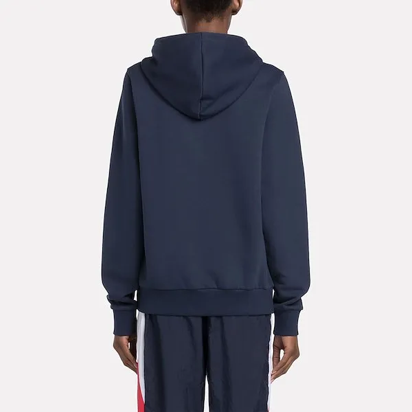 Reebok Vector Graphic Hoodie Sweatshirt Women's Navy Blue-2