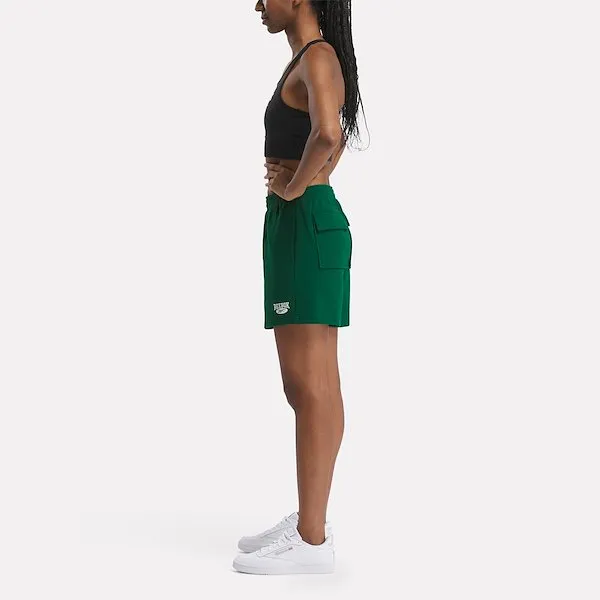 Reebok Classics Archive Essentials Small Logo Short Casual Shorts Women's Dark Green-3