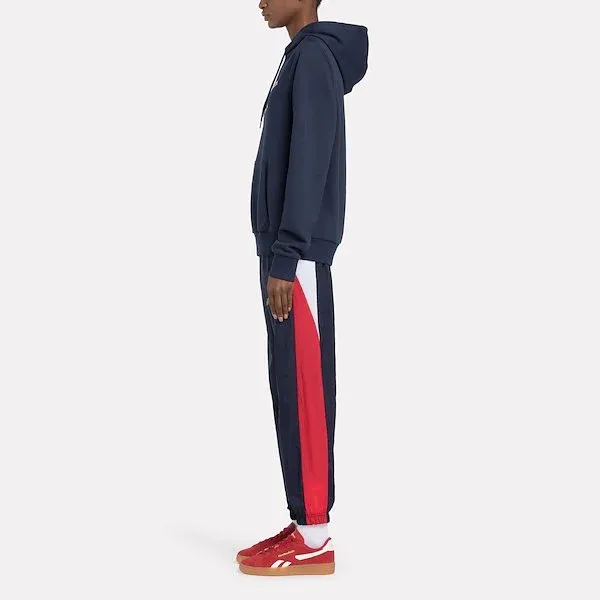 Reebok Vector Graphic Hoodie Sweatshirt Women's Navy Blue-3