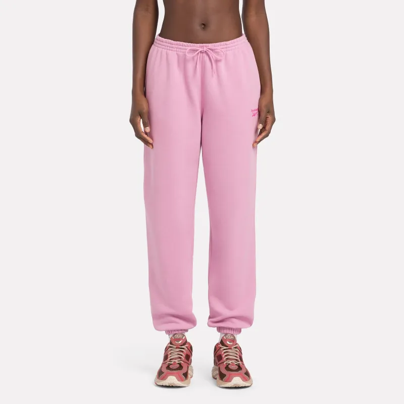 Reebok Identity Knitted Sports Pants Women's Jasmine Pink-1