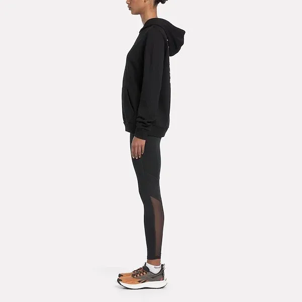 Reebok Running Graphic Hoodie Sweatshirt Women's Black-3
