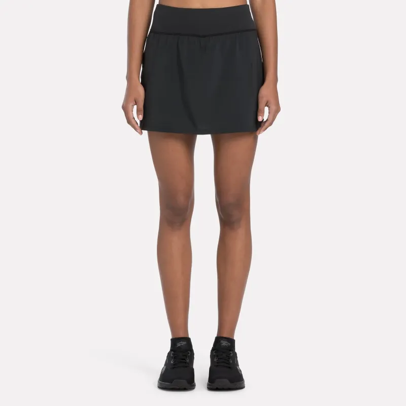 Reebok ID Train Casual Short Skirts Women's Midnight Black-1