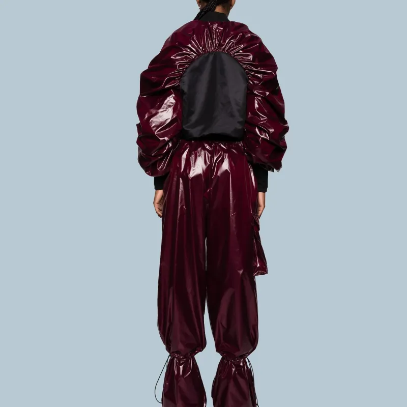 Reebok Puff-sleeves Cropped Bomber Jacket-3