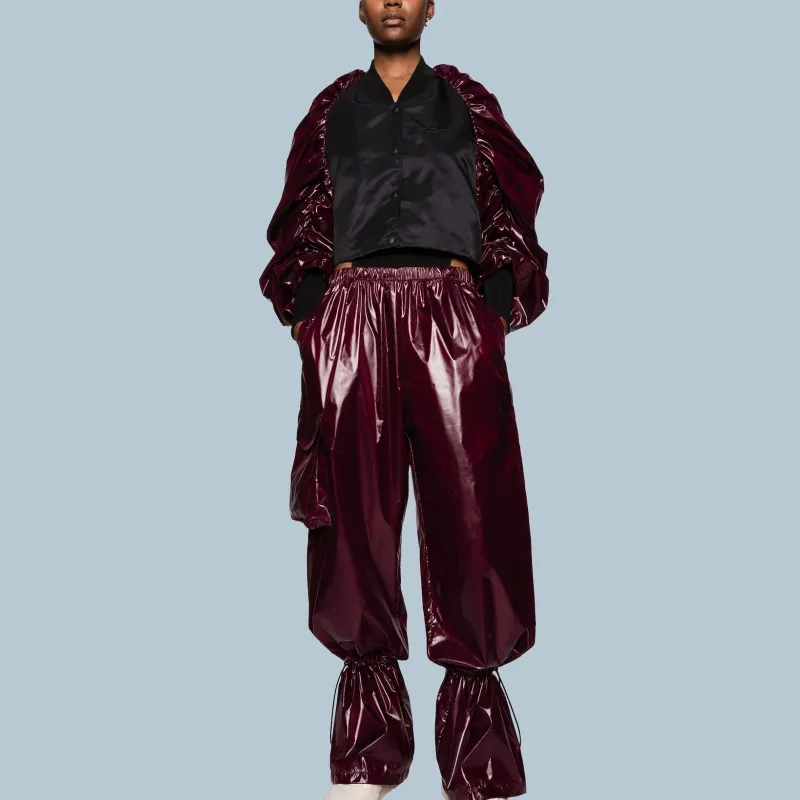 Reebok Puff-sleeves Cropped Bomber Jacket-1