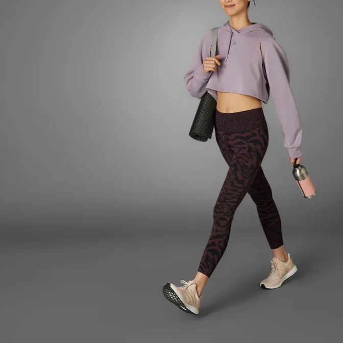 Adidas Free Shipping With AdiClub All Me Allover Print 7/8 Leggings-2