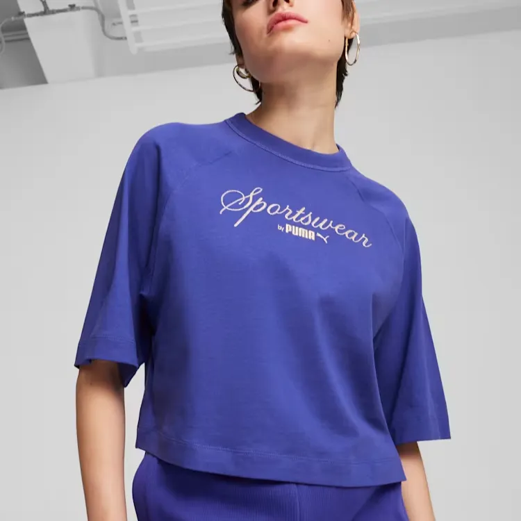 PUMA T Shirt Women's Lapis Lazuli-2