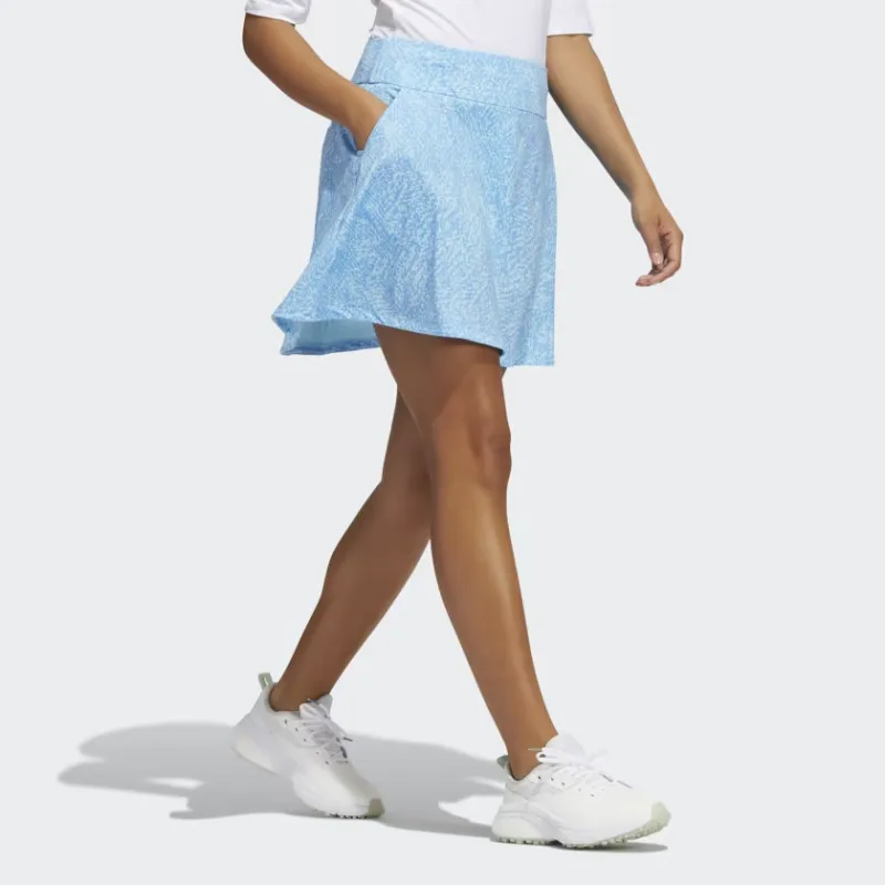 Adidas PRINTED FRILL GOLF SKIRT Casual Short Skirts Women's Blissful Blue-3