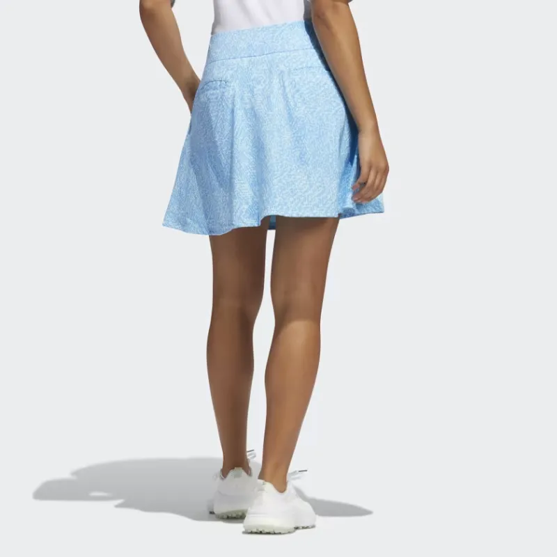 Adidas PRINTED FRILL GOLF SKIRT Casual Short Skirts Women's Blissful Blue-2